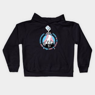 there is no place in this world for transphobia Kids Hoodie